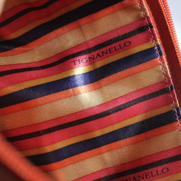 Tiganello Salmon Pebbled Leather Crossbody Bag, EUC - Picture 12 of 13